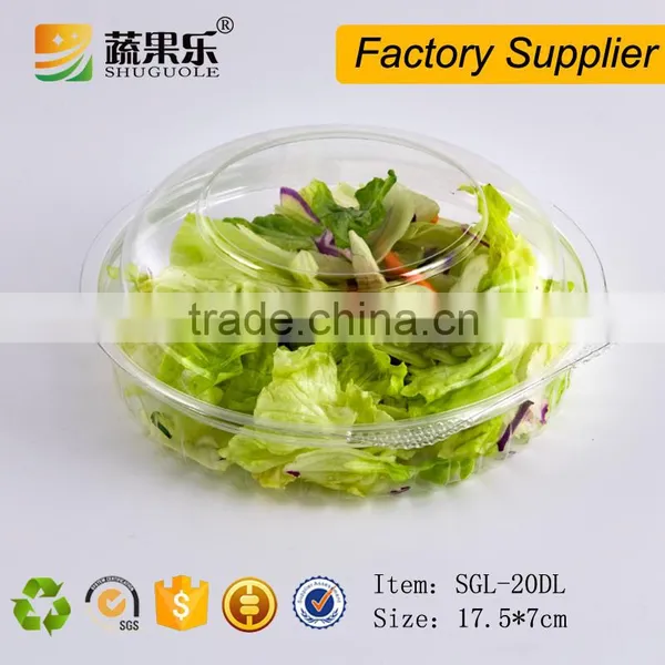 Transparent Take Away Plastic Salad Box With Lid photo-3