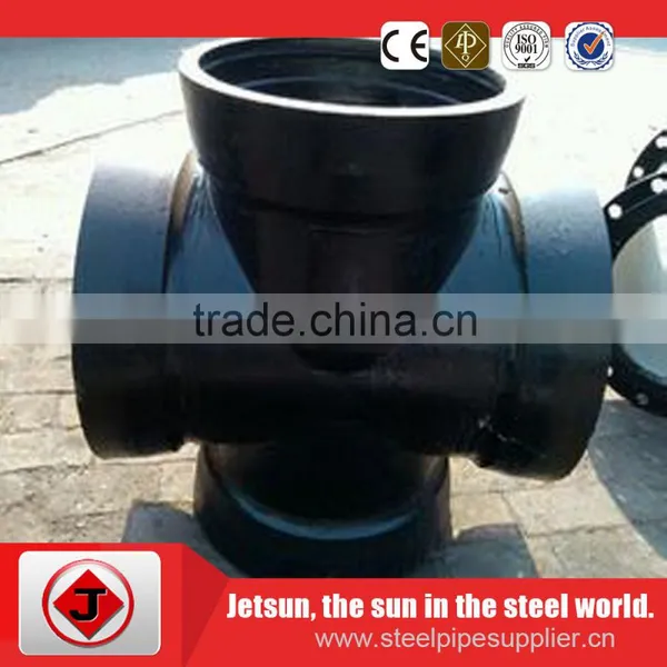 Butt Welded ASME B16.9 Black Carbon Steel Pipe Fitting CrossTee photo-5