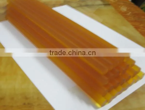 China PO/EVA Amber Yellow Hotmelt Adhesive Glue Stick for Electronic Toys photo-3