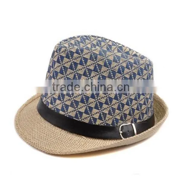 Children's Formal Spring Jazz Summer Sun Fashion Plaid Cowboy Cap photo-2
