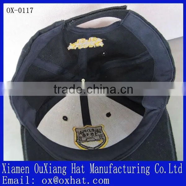 Flat Embroidery Adjustable 100% Cotton Golf Cap photo-3