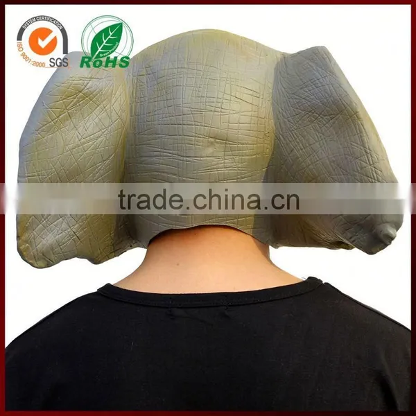Scary Halloween Costume African Elephant Big Animal Latex Mask photo-5