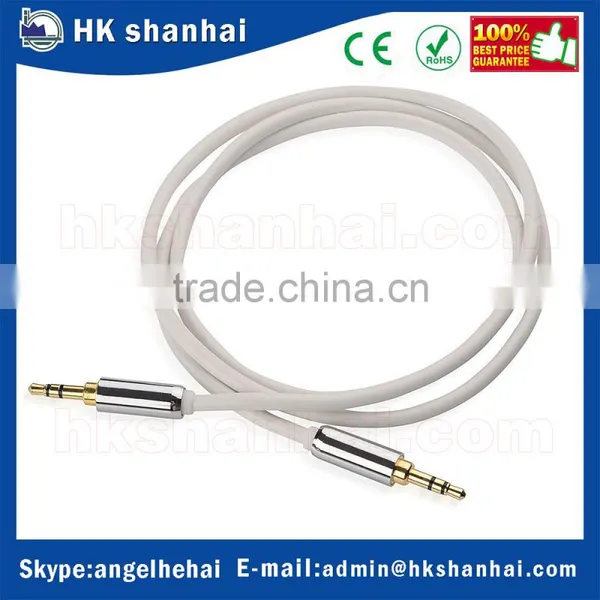 Wholesale Low Price High Performance 3.5mm Jack AUX Male to Male Gold Plated Stereo Audio Cable photo-6