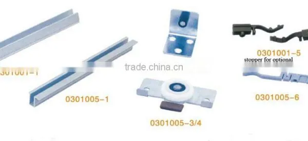 Wardrobe Sliding Door Fittings With Steel and Nylon Sliding Door Fittings