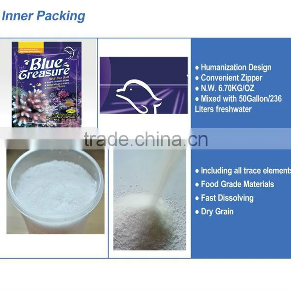 Blue Treasure Clear Crystal Marine Supplies Sea Salt for Breeding Coral photo-5