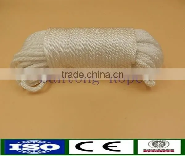 3mm White Solid Braided Nylon Starter Rope in Stock photo-4