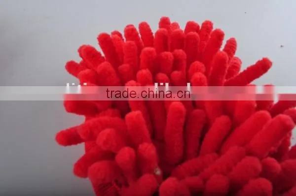 Greenwell 1 Polyester One Side Chenille Microfiber Car Cleaning Glove Car Mirror Gloves Car Wash Glove photo-2