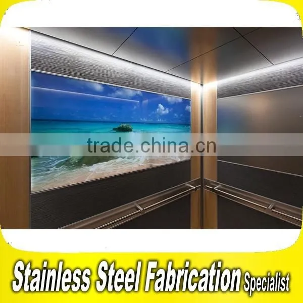 Top Grade Stainless Steel Interor Design Elevator Cabin Decoration photo-6