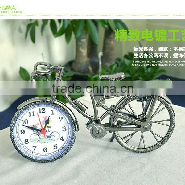 Classic European Style Creative Bicycle Shape Clock, Hot-sale Home Desk Decorative Bicycle Design Clock photo-5