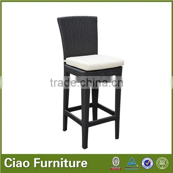 Contemporary Bar Stools/PE Rattan Wicker Bar Chair photo-6