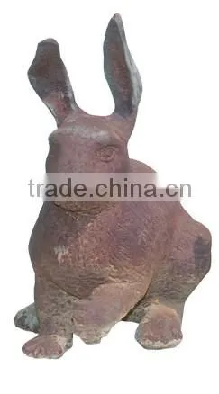 Cast Iron Vivid Metal Rabbit Statue photo-4