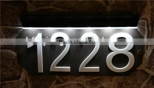 Fq-545 LED Solar House Numbers Light Solar Door Plate photo-2