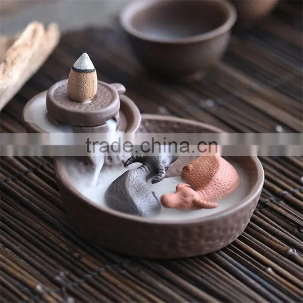 Buddhism Backflow Cattle Incense Burner photo-2