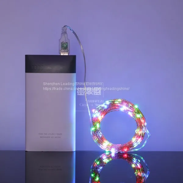 USB 5 Meter 50 Lights 10 Meter 100 Lights Colorful Munti Color Choosing Customized Copper String Fairy Firefly Light photo-5