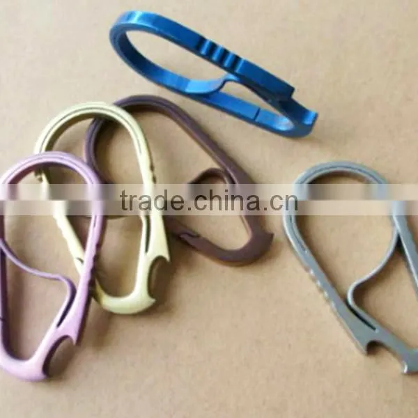 TK-1773 Outdoor Edc Tool Multi-function Titanium Alloy Quick Release Anti-lost Carabiner Bottle Opener photo-5