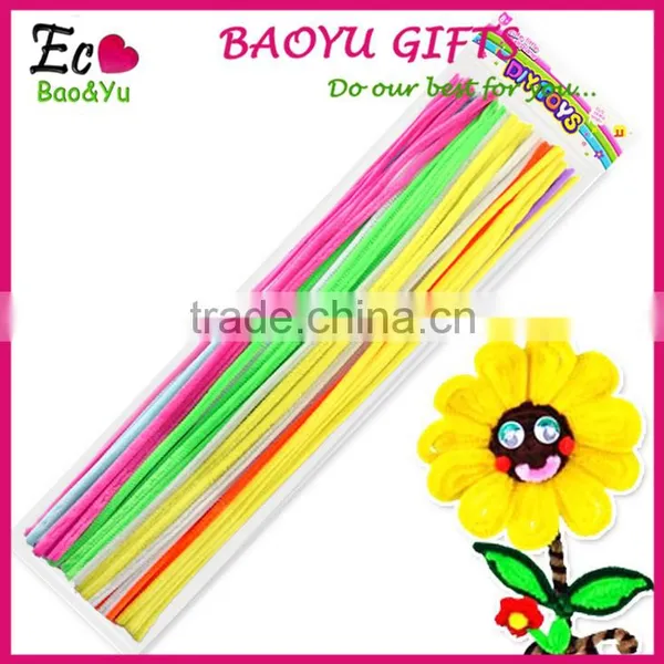DIY Craft Colorful Pipe Cleaners Toys for Kids 100pcs/bag
