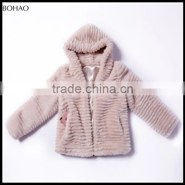 New Style Imitation Fur Hooded Hot Sale Stylish Short Coat Women photo-3