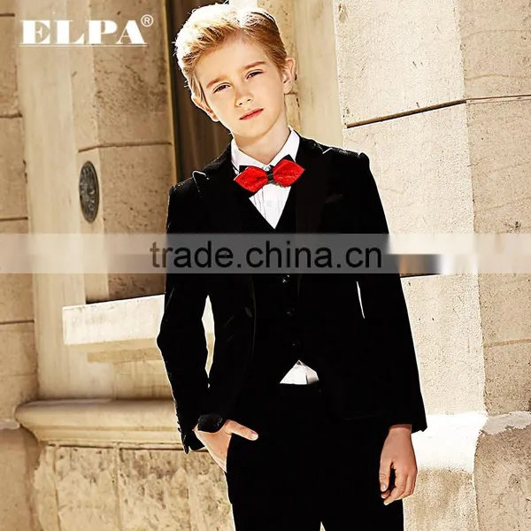 Handsome Baby Boys Black Party Suits for Teenagers photo-2