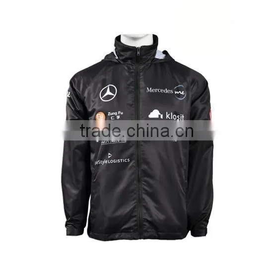 Waterproof Breathable Jacket Best Cotton Custom Satin Bomber Jacket photo-3