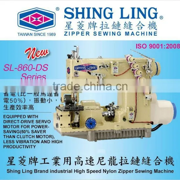 Shingling Brand High Speed Nylon Zipper Sewing/stiching Machine photo-2