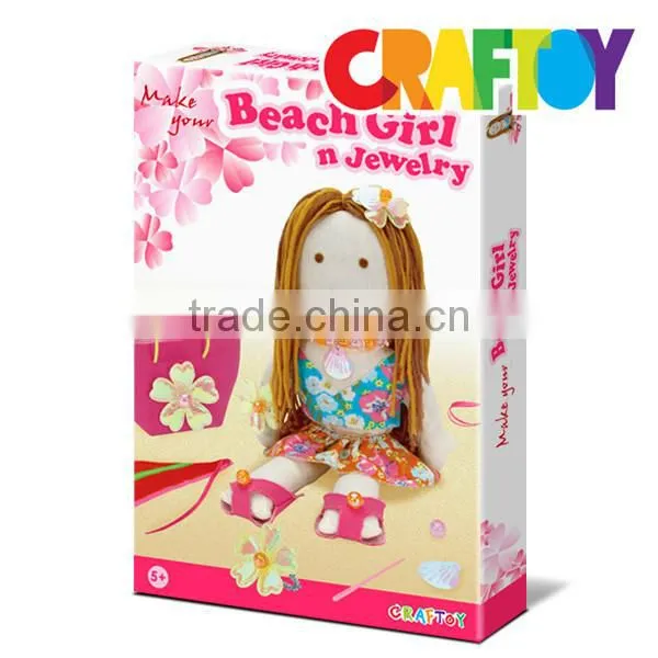 OEM Arts & Crafts Kit Create Your Doll and Jewelry Beach Kit photo-3