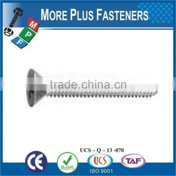 Made in Taiwan Phillips Drive Black Oxide Slotted Drive Zinc Finish Standard Torx Flat Head Undercut Machine Screw photo-2
