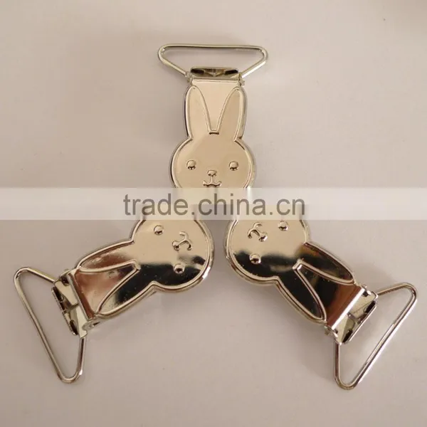 1'' 25mm Rabbit Bunny Shape Dummy Pacifier Suspender Clips photo-6