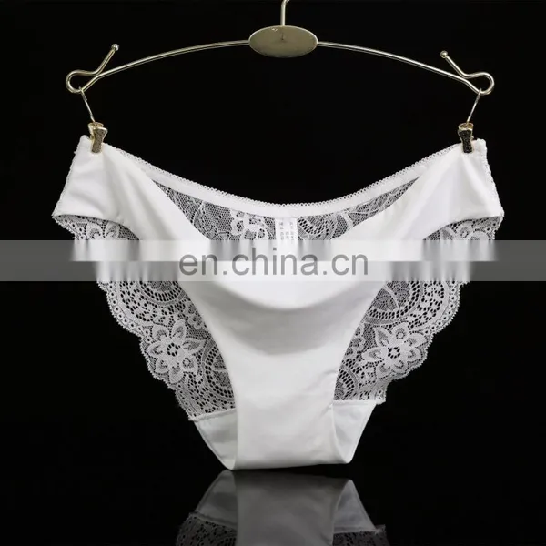 Women's Sexy Lace Panties Seamless Cotton Breathable Panty Hollow Briefs Plus Size Underwear photo-2