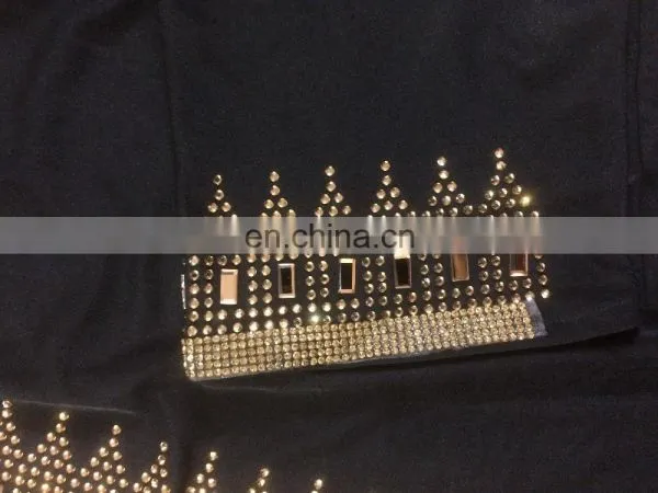 Lycra(Stretchable) Burkha With Golden Diamond Stone Work Embroidery For Casual Wear Islamic Style Embroidery Burkha(dubai Abaya) photo-3