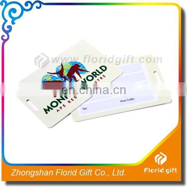 Customized Printed Blank Pvc Hangtag Plastic Luggage Tag With Loop photo-2