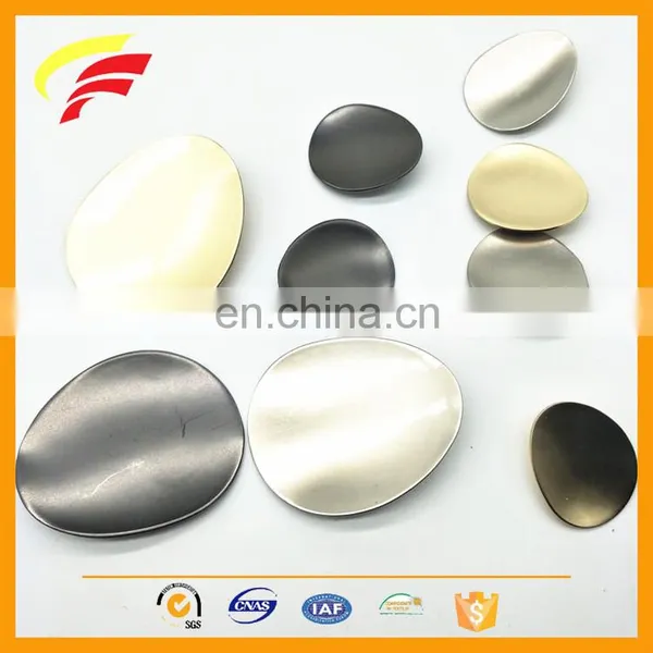 Metal Zinc Alloy Big Oval Egg Shape Sewing Button for Coat Decoration photo-6