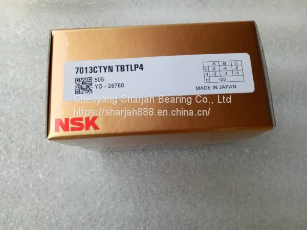 Single Row Angular Contact Ball Bearing NSK 7013CYTN Spindle Bearing NSK 7013