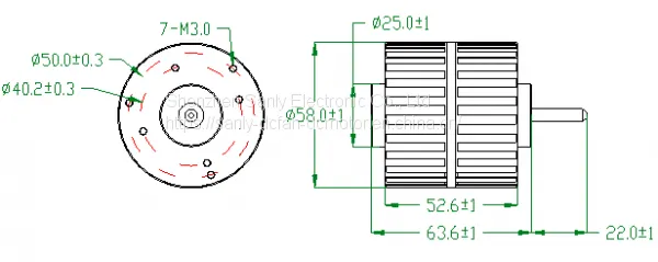 Three-phase Six-pole Inner Rotor 5852 Series Micro Motor photo-5