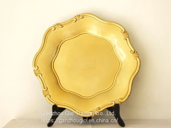 Christmas Decoration Plastic Charger Plate YF-60034 photo-3