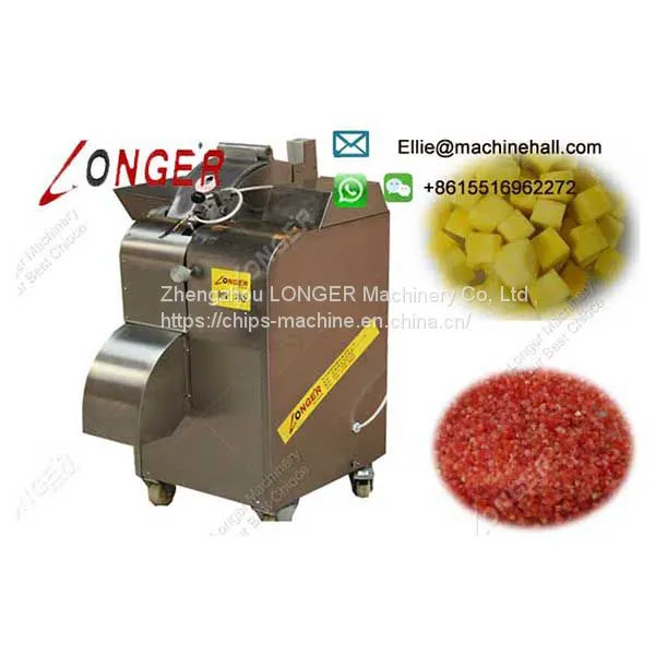 Industrial Ginger Cube Cutting Machine/Onion/Carrot/Apple Dicer/Dicing Machine photo-3