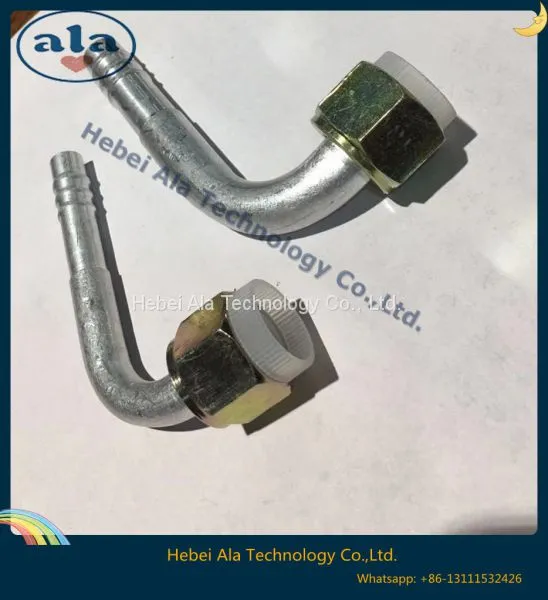 #6 #8 #10 #12Al Joint With Al Jacket Auto Air Conditioning Fitting Female O-Ring Connector 180 Degree AC Fitting photo-5