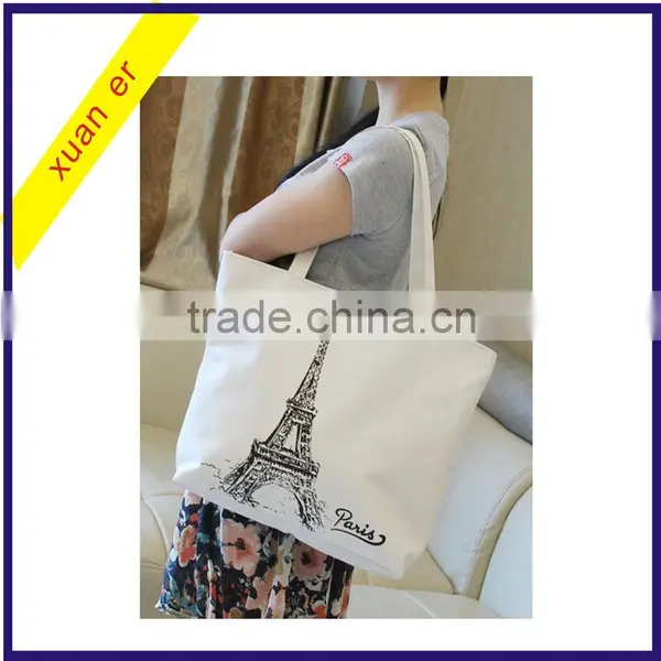 High Quality Fashion Custom Printing Canvas Shoulder Hand Bag for Lady photo-3
