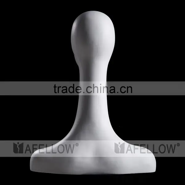 Fiberglass Woman Mannequin Head,Female Abstract Head Mannequin,Cheap White Head,Dispaly Jewelry/ Hat /scarf H1083 photo-6