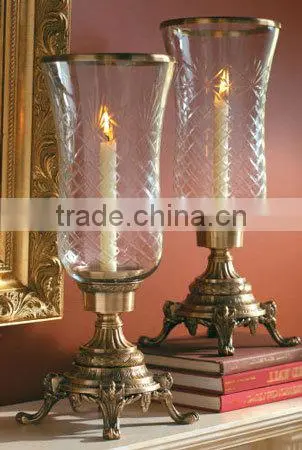 Metal Hurricane Lamp Candle Holder photo-2