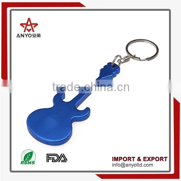 Factory Direct Sales Made in China Newable Guitar Keychain Metal Bottle Opener photo-2