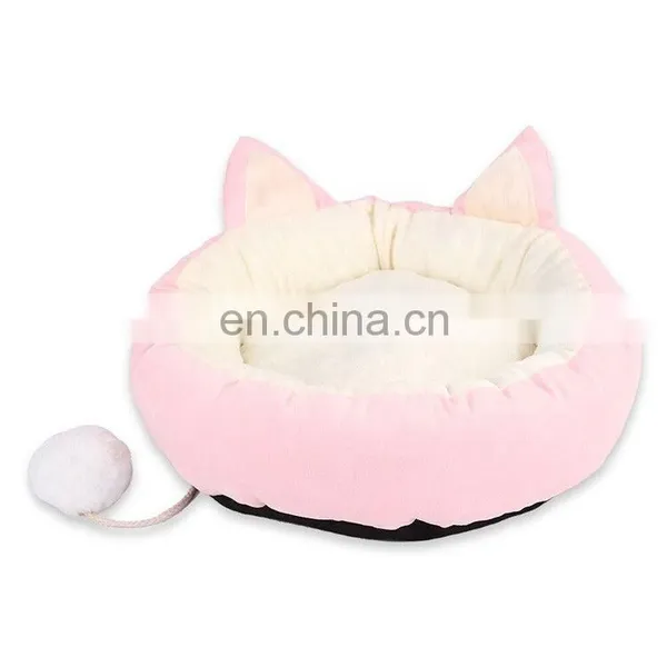 High Quality Round Plush Soft Pet Design Bed Whalesale photo-5