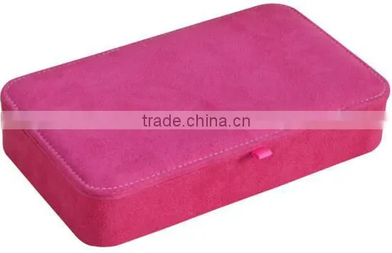 High Quality Plush Fabric Jewelry Box,suede Leather Travel Jewelry Case,velvet Jewelry Storage Box Quality Choice photo-2