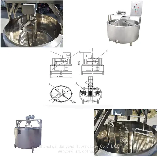 Cheese Processing Machinery Round Cheese Vat Cheese Making Machinery photo-2