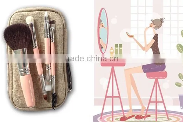 Combination Package 4pcs Cosmetic Makeup Brush Kit for Traveling photo-2
