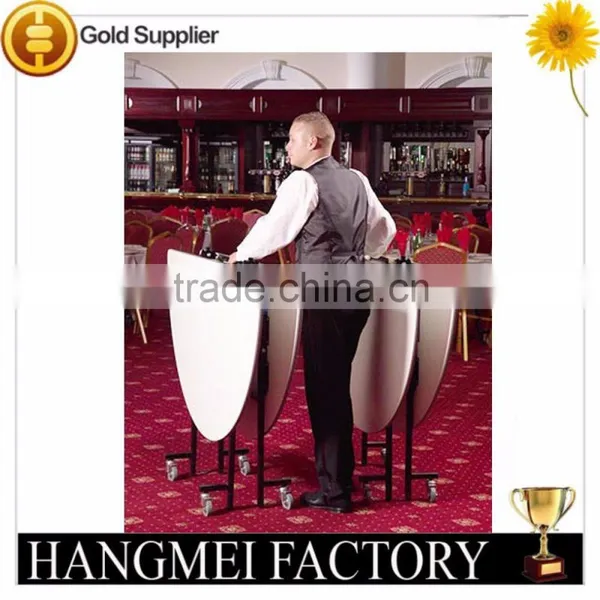 6FT Activity Collapsible Round Table With Casters photo-3
