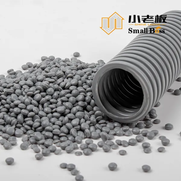 PVC Corrugated Pipe Tube Cable Troughs Compound Granules photo-4