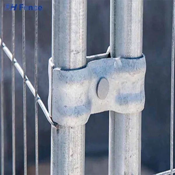 6 Feet Height Australia Temporary Galvanised Outdoor Fence Panels With Removable Concrete Base photo-4