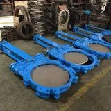 Slurry Knife Gate Valve Hot Selling PN16 DN100 Cast Ductile Iron Manual Electric Pneumatic Control for Water Gas Oil Media photo-5