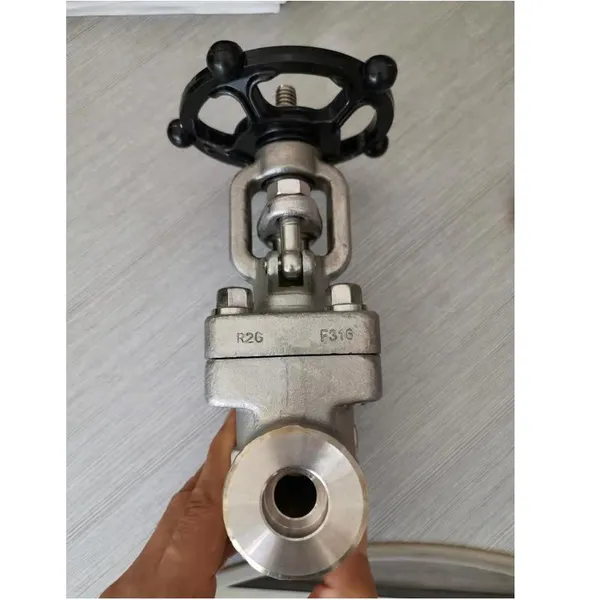 Industrial API602 800LB A105N Stainless Steel Forged Steel Socket Welded Sw Globe Valve photo-2