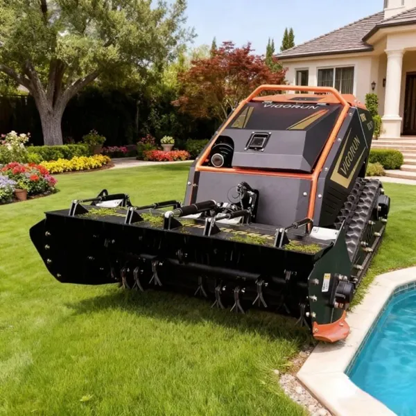 Track-Mounted Euro 5 Gasoline Engine Electric Start Cutting Height Adjustable Cordless Accessories Carrier